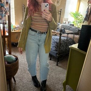 Old Navy Light Blue High-Rise Barrel Leg Jeans